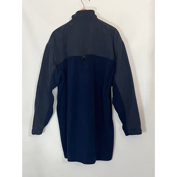 MacGear Long Men's Blue Jacket size 1XLT Pre-Owned QuarterZip. Pocket in sleeve. - Picture 2 of 9
